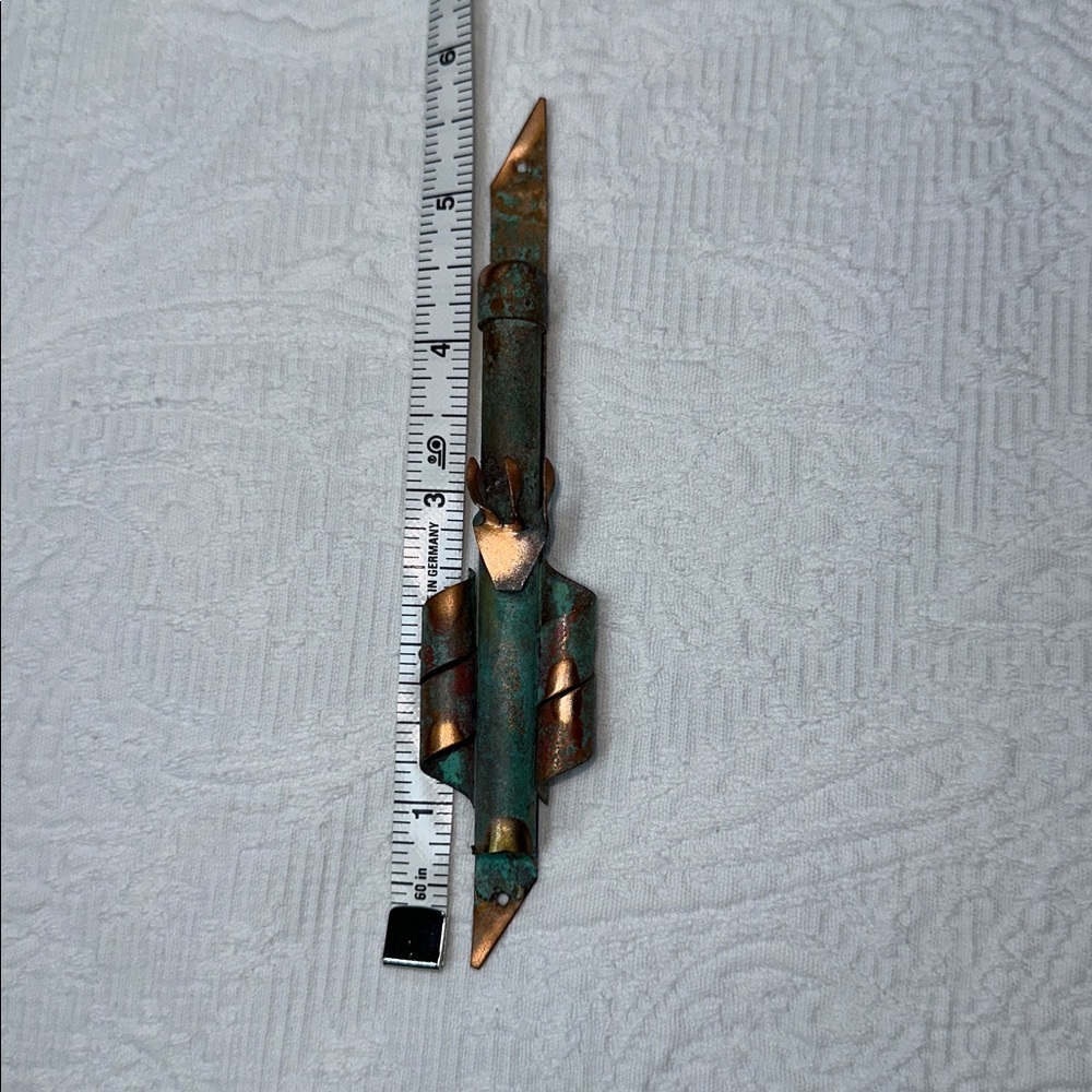 Vintage Copper and Patina Mezuzah - Picture 3 of 3
